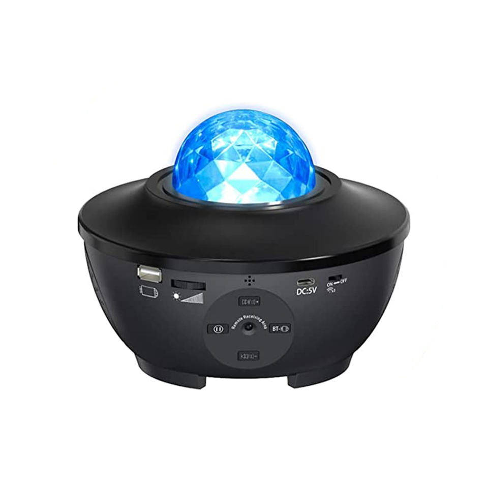 Star Projector Bedroom Led Night Light Rotating Star Lamp Speaker