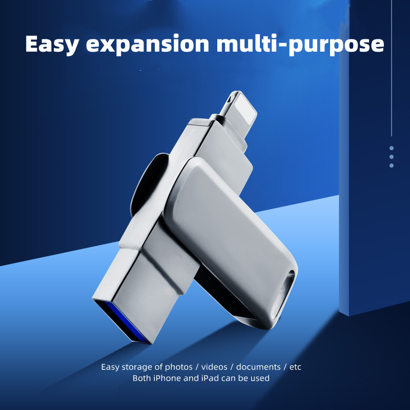 Y60 Extremely Large Capacity Metal Rotating 16MB-256GB Usb Flash Drive