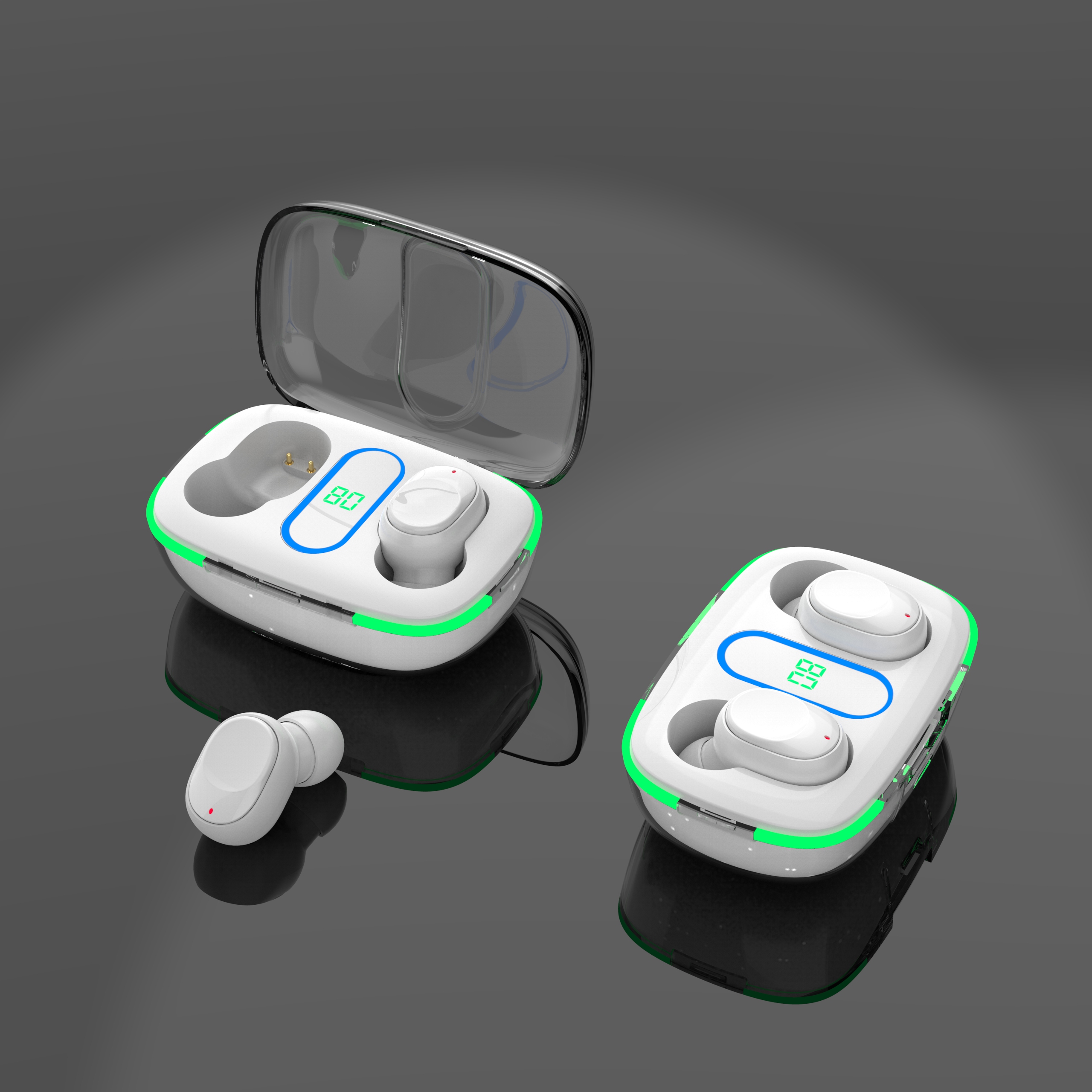 Y90 Wireless Transparent Cover Earbuds Mobile Phone Long-lasting battery Earphones